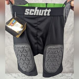 #989 Schutt Size Medium All In One Girdle For Men In Black